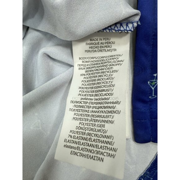 RLX Ralph Lauren Mens Polo Shirt Sz Medium Cocktails Print Performance Golf - Picture 10 of 14